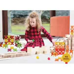 JustBlock 공간 사고력 향상 스마트라인 FUN422 + 활동북 원목교구 구조