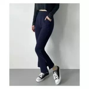 밴딩 나팔 바지 기모 팬츠 부츠컷 데일리팬츠 옆트임 WD36A74