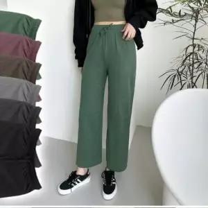 홈웨어 슬랙스 조거바지 바지 일자 통 스판 팬츠 와이 WD37D77