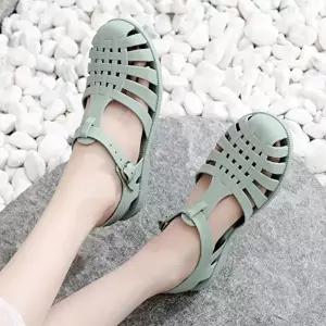 끈샌들 웨지 여자끈샌들 스트랩 슬리퍼 여름샌들 힐-WFICOEV