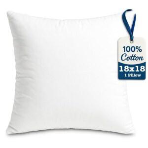 포멀리 던지기 베개 소파 위한 베개 18X18 코튼 삽입물 100 장식용 실내용 침대 스터핑을