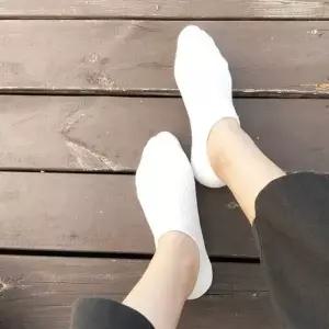 남성용 발목 골지 양말 화이트-WFIF41Y