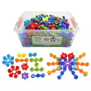 유치원 끼워서 연결하는 창의력 블록 350p 생일선물 오감자극