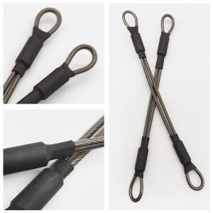 304 스테인레스 스틸 맥세이프 테더 케이블 하드 모자 보안 헬멧 도구에 대 한 와이어 로프 키 장비 헬멧