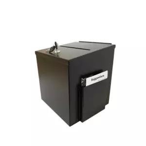 철제 응모함 추첨통 단일 제안 검정색 헌금함 뽑기 상자