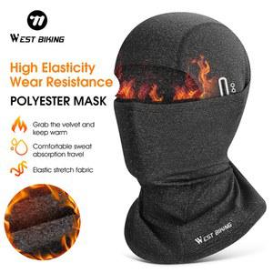 서쪽 자전거 겨울 발라크라바 사이클링 풀 페이스 마스크 따뜻한 야외 스포츠 오토바이 스키 낚시 사냥 마스크 양털 스카프 모자