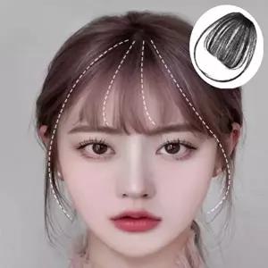 여성 뱅 앞머리 가발 라이트 브라운 시스루 가벼운-WFIK80T