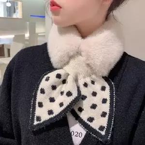 쁘띠퍼 리본 머플러 목도리 ST221067 스카프 숄