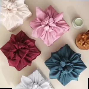 실크 대창 보자기 미니 45 2사이즈 선물포장 5컬러 예단 55cm 선물 혼수 전통 포장 보자기 예단