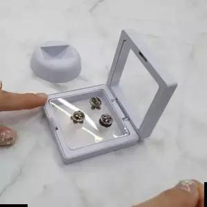 필름 PE 악세사리 액자 7x7 피규어 보관함 케이스 장식장 돌반지 지보 화이트 돌반지 PE필름액자