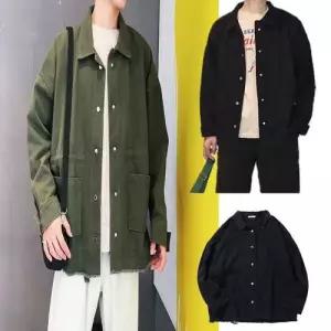 남성 간절기 아우터 셔츠 남방 면 자켓 남자자켓 WD3D208