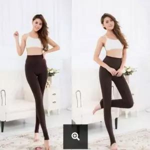 스판 학생 바지 반바지 쫄바지 기모 팬츠 겨울 브라운 WD403B7