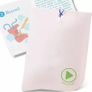 음성 기프트 태그 - 녹음기가 포함된 오디오 인사말 1팩 재생 기능이 있는 멀티 메시지 녹음 가능 카드