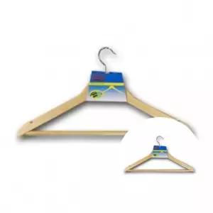 안방용 나무 옷걸이 2P 셔츠 옷걸이 정장 옷걸이 원목 의류 수납 상하의 깔끔 정리용