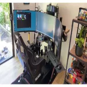 27인치 모니터 브래킷 시뮬레이터 32인치 거치대 트리플모니터 심레이싱