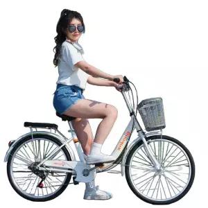 접이식 24인치 자전거 22인치 기어 6단 바구니 여성