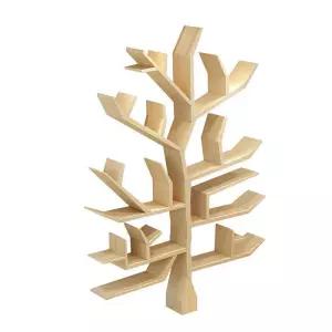 나무 도서관 꽂이 카페 보관 책장 모양 책