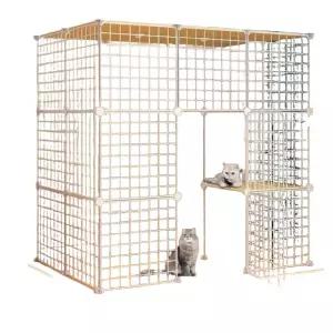 케이지 고양이장 철장 울타리 하우스 가정용 아이위크 고양이 대형 집 펜스