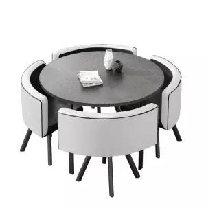 원탁식탁 원형 6인용 라운드 테이블 의자 세트