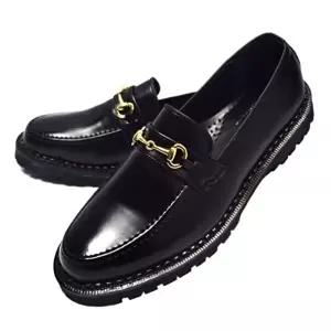 클래식 수제화 고급 통굽 신발 남성 구두 방한-WFIN0ZO