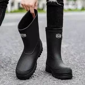 베이직 남자 레인부츠 미끄럼방지 작업 농사 방수슈즈-WFIN67P
