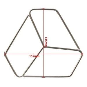 트랑지아 27/25 35/37 시리즈 스톰 퍼니스 액세서리용 스테인리스 스틸 팬 스탠드 1개, 작은 냄비를 받쳐