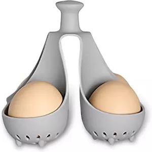 달걀 밀렵꾼 부드럽고 단단한 삶은 달걀을 만들기 위한 조리기 쉽게 요리할 수 있는 수란 브래킷4개의