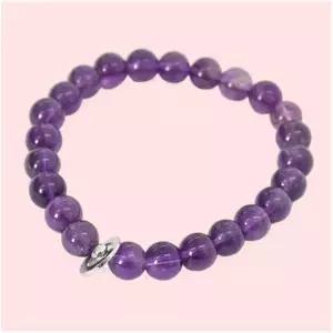 제이제이퀸 JJQUEEN 심플 기본 자수정 팔찌 브레이슬릿 악세서리 B335 4508674