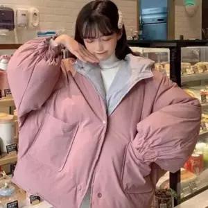 [라일리여성의류] Rly 빅사이즈 여자 솜 패딩 루즈핏 여성 솜 점퍼 데