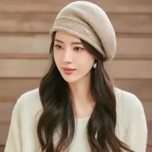 /신상오픈런 여성 니트 베레모 겨울용 빵모자 필수 아이템