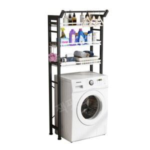 세탁기 다용도실 보관함 저층 색상 발코니 행거 플로어 프레임 보관함 선반 90길이 1단
