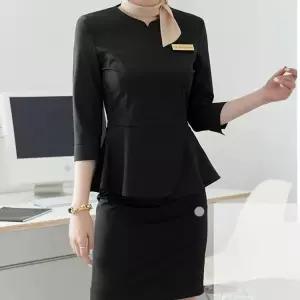 정장 병원 근무복 여성 프론트 에스테틱 데스크 호텔 스커트 오피스유니폼