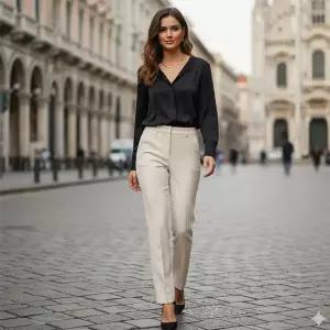 올리브그린 P5 24SS 컴포트라인 시그니처 폰테팬츠 1종