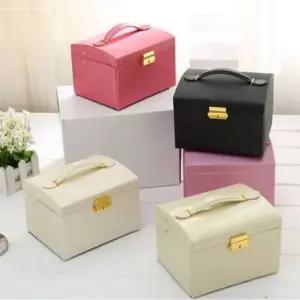 가죽 악세사리 보석함 3단 악세사리 주얼리보관함 다용도보석함 원형보석함 3단보석함