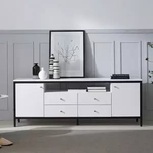 [텐스페이스]단단 1800 3단 철재 TV 거실장 MD5252 (수도권무배)