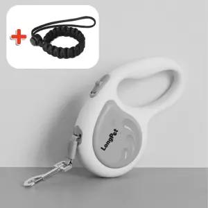 롱펫 고급형 강아지 자동리드줄 360도 꼬임방지 + 이탈방지 손목밴드 세트