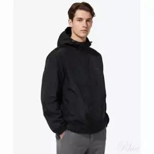 베이프 컬러 카모 스탠드 칼라 후드 아우터 자켓 M 블랙