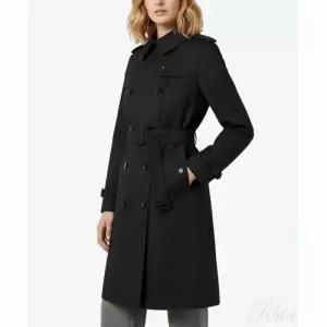 버버리 롱 켄싱턴 헤리티지 W 트렌치 코트 블랙 8079412