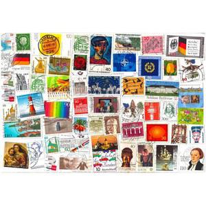 독일 (동부, 서부, 연방) 우표 1000장, 혼합 종이