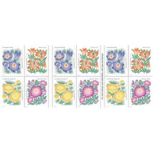 2022 Mountain Flora Flowers, Garden, Love, Forever 퍼스트 클래스 우표 (소책자 1개, 스탬프 20개)