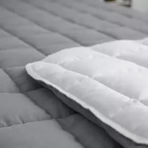 [알티피아]샤이니 매트리스커버 Q 그레이 여름 사계절 국산 향균