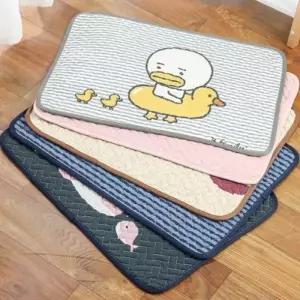 [월드온] 실내용 발매트 주방매트 욕실 싱크대 화장실 현관 카페트 러그 장판 닦개 순면발매트 인테리어