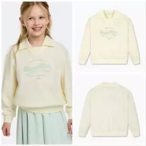 [갤러리아] 베네통키즈(26S)여아리본맨투맨 QAMT03611IV