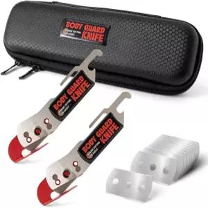 NEWISHTOOL 비닐 랩 커터 가드 나이프 2개의 PCS 바디 커팅 도구 및 자동차 윈도우 틴트 필름 커팅을 위한