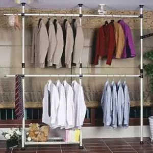 고품질 행거 옷걸이 조아 하사 스트롱 바구니 301-1 시스템행거 옷걸이행거 드레스룸행거 WFIP98W