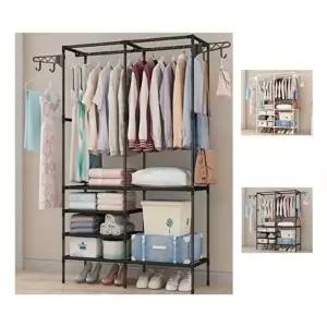 고품질 행거 옷걸이 스탠드 철제행거 2컬러 수납선반 조립식 시스템행거 옷걸이행거 드레스룸행거 WFIPA05