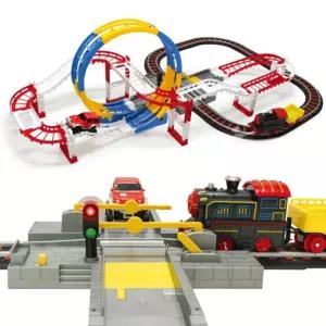 기차와도로놀이 기구 교육완구 조립완구 기차 도로 어린이완구 육아장난감
