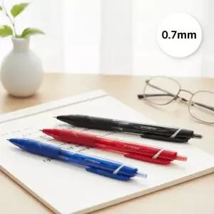 제트스트림 0.7mm 단색 유성 학생 볼펜 1다스 3컬러