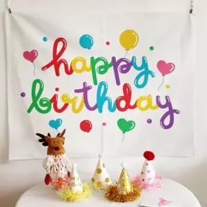 행사용 포스터 파티 가림막 생일축하 현수막 소 대