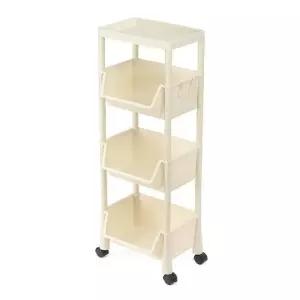 이동식카트 공간활용 4단수납 선반형 바퀴선반 트롤리